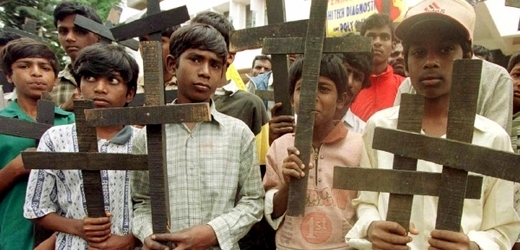 Část indické společnosti je silně křesťansky založená (ilustrační foto).