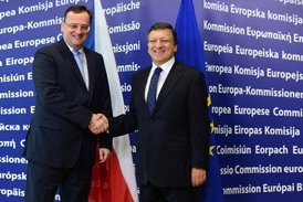 Premiér Petr Nečas ve čtvrtek jednal s šéfem Evropské komise José Barossem.