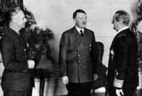 Horthy na návštěvě u Hitlera roku 1943.