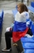 Ruská dívka se možná ještě strachovala o výsledek s českým týmem. Zbytečně. (Foto: Profimedia)