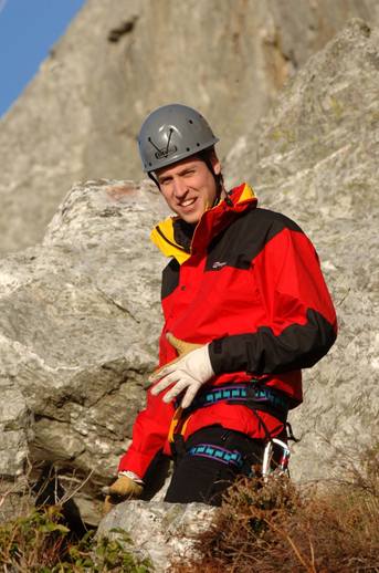 William si v roce 2005 vyzkoušel, jaké je to být záchranářem v obtížném terénu. 