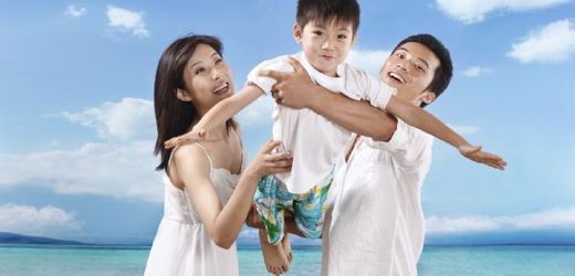 Čínské rodinné štěstí - ve třech.
