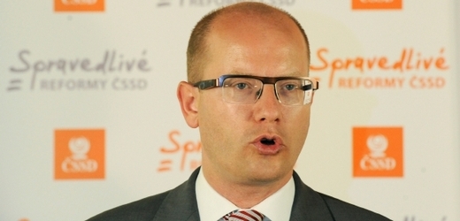 Předseda opoziční ČSSD Bohuslav Sobotka.