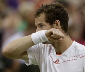Zklamaný Andy Murray.