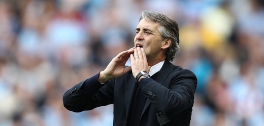Italský trenér Manchesteru City Roberto Mancini.