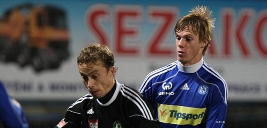 Tomáš Kalas (vpravo) ještě v dresu Sigmy Olomouc.
