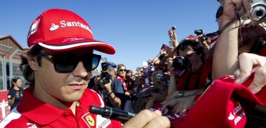 Pilot Ferrari Felipe Massa. 