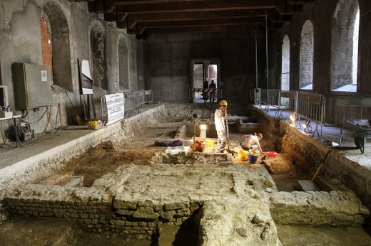 Archeologové v Klášteře svaté Uršuly.