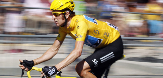 Vítěz Tour de France Brit Bradley Wiggins.