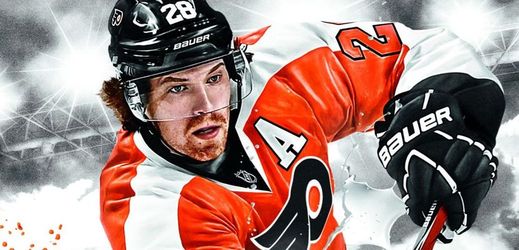 Claude Giroux - útočník týmu Philadelphia Flyers hlavní tváří NHL 13.