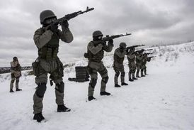 Ruské speciální jednotky na Kavkaze.