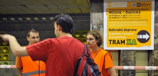 Na lince A pražského metra byl omezen v červenci provoz již jednou.