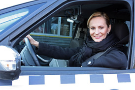 Monika Absolonová je za volantem televizního Taxíku od letošního ledna.