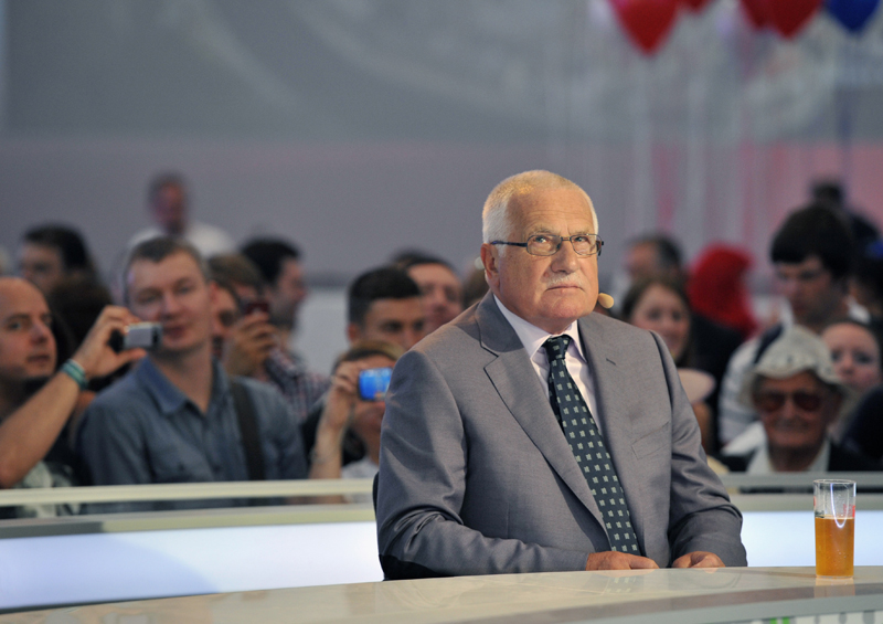 V pátek v poledne otevřel olympijský dům prezident Václav Klaus.