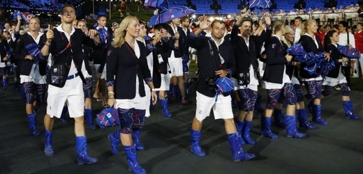 Česká olympijská výprava v modrých holínkách přitáhla pozornost celého světa.