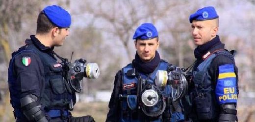 Unijní policie v Kosovu (ilustrační foto).  