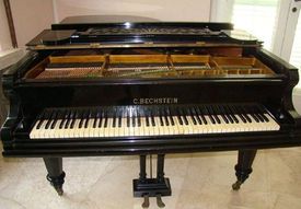 V aukci lze koupit i klavír. 