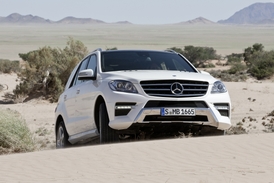 Mercedes-Benz ML se terénu nebojí. Ani pouště.