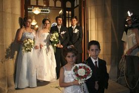 Křesťanská svatba v Sýrii.