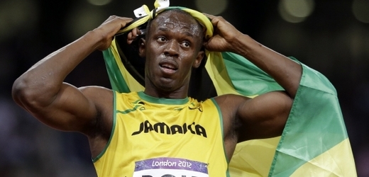 Usain Bolt po svém triumfu na stovce.