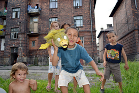 Romské děti v Ostravě.