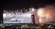Velkolepý ohňostroj ozářil londýnský stadion tisíci světel.