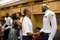 Sportovcům potřásl rukou i americký prezident Barack Obama.