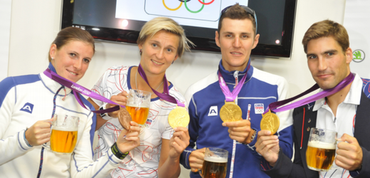 Čeští medailisté (zleva): Hejnová, Špotáková, Kulhavý, Svoboda.