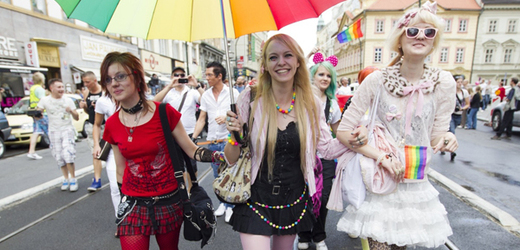 Pochod Prague Pride.