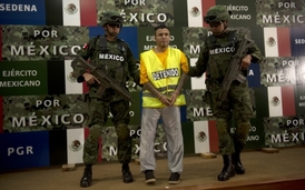 Jeden ze zatčených vůdců drogového kartelu Zetas, Daniel de Jesus Elizondo Ramirez přezdívaný "El Loco".