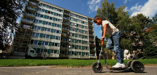 Sídliště v Rumburku, kde bydlí převážně sociálně slabí (ilustrační foto).
