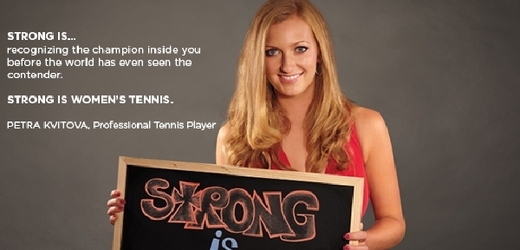 Petra Kvitová v reklamní kampani WTA.