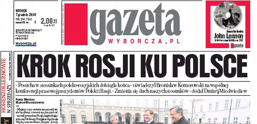 Svůj web zpoplatní i známý polský list Gazeta Wyborcza.