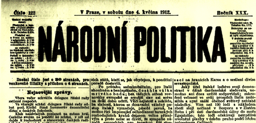 Národní politika ze 7. září 1912.