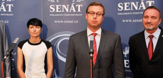 Lenka Bradáčová a Pavel Zeman (druhý zprava).