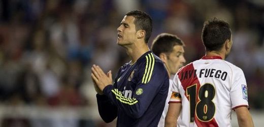 Cristiano Ronaldo v zápase s Vallecanem.