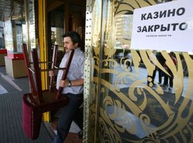 Jedno ze zavřených kasin v Moskvě.