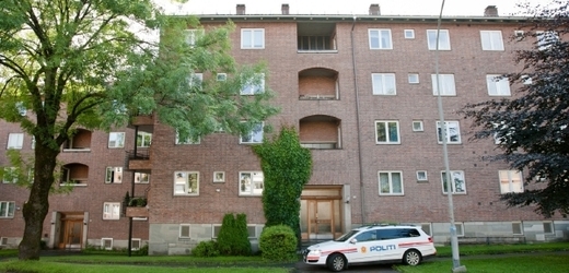 Činžák v Oslo, kde Breivik se svou matkou bydlel.