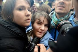 Samucevičová - jediná osvobozená v soudní kauze Pussy Riot. 