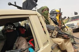 Islamističtí bojovníci v Mali.
