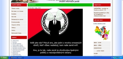 Webová stránka KSČM napadená skupinou hackerů.
