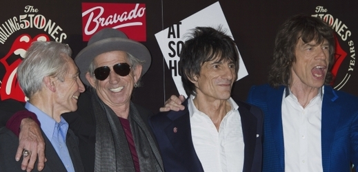 "Stouni" zleva: Charlie Watts, Keith Richards, Ronnie Wood a Mick Jagger.