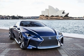 Koncepční vůz Lexus LF-LC Blue se představil v Sydney.