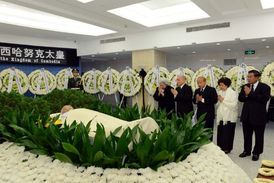 Zesnulý Sihanuk vystavený krátce v Číně. 