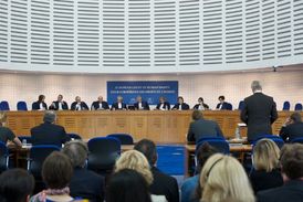 Jednání Evropského soudu pro lidská práva.