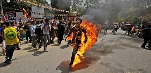 Další Tibeťan se upálil na protest proti Číně (archivní foto).