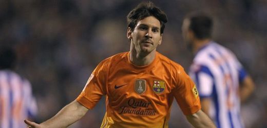 Hvězda Barcelony Lionel Messi.
