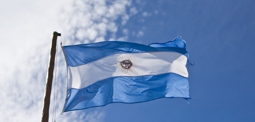 Argentinská vlajka.