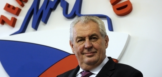 Prezidentský kandidát Miloš Zeman.