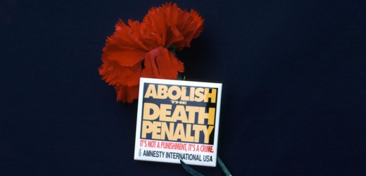 Symbol Amnesty International při akcích proti trestu smrti v USA.